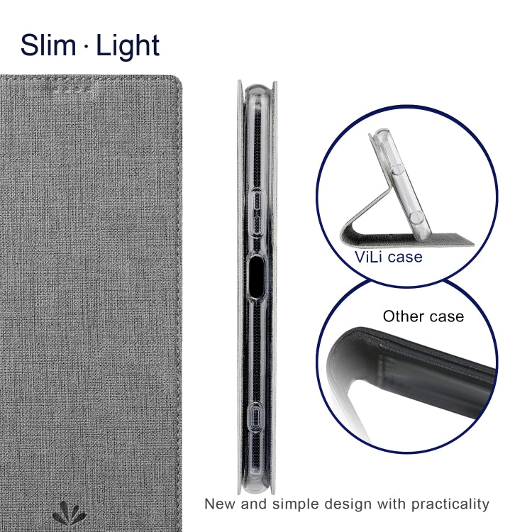For Sony Xperia 5 V ViLi DMX Series Shockproof Magnetic Leather Phone Case(Grey) by ViLi