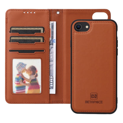 For iPhone 6 / 7 / 8 BETOPNICE BN-005 2 in 1 Detachable Imitate Genuine Leather Phone Case(Brown) by BETOPNICE