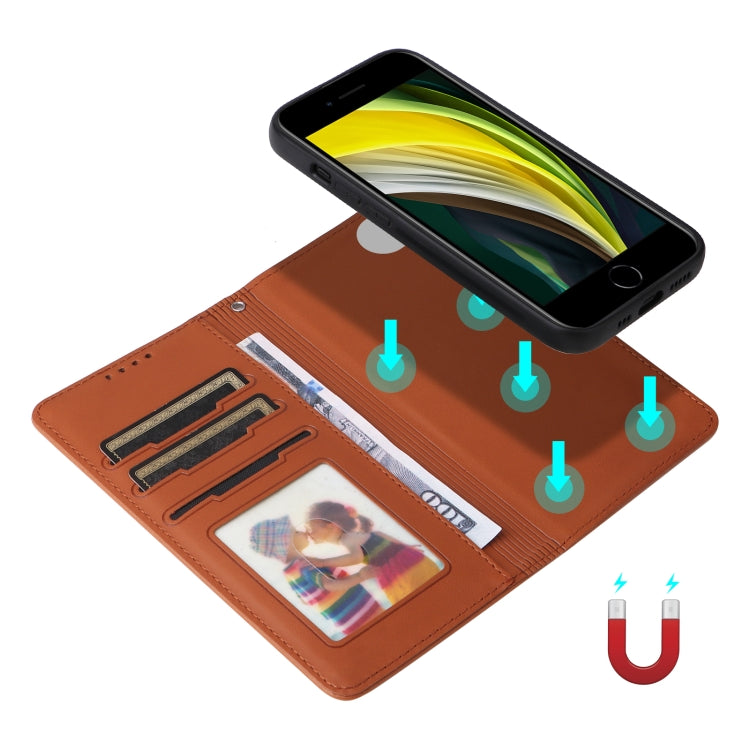 For iPhone 6 / 7 / 8 BETOPNICE BN-005 2 in 1 Detachable Imitate Genuine Leather Phone Case(Brown) by BETOPNICE