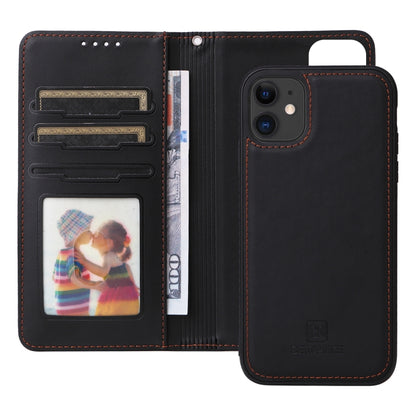 For iPhone 11 BETOPNICE BN-005 2 in 1 Detachable Imitate Genuine Leather Phone Case(Black) by BETOPNICE