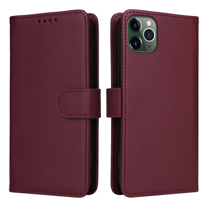 For iPhone 11 Pro Max BETOPNICE BN-005 2 in 1 Detachable Imitate Genuine Leather Phone Case(Wine Red) by BETOPNICE