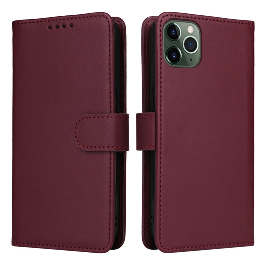 For iPhone 11 Pro Max BETOPNICE BN-005 2 in 1 Detachable Imitate Genuine Leather Phone Case(Wine Red) by BETOPNICE