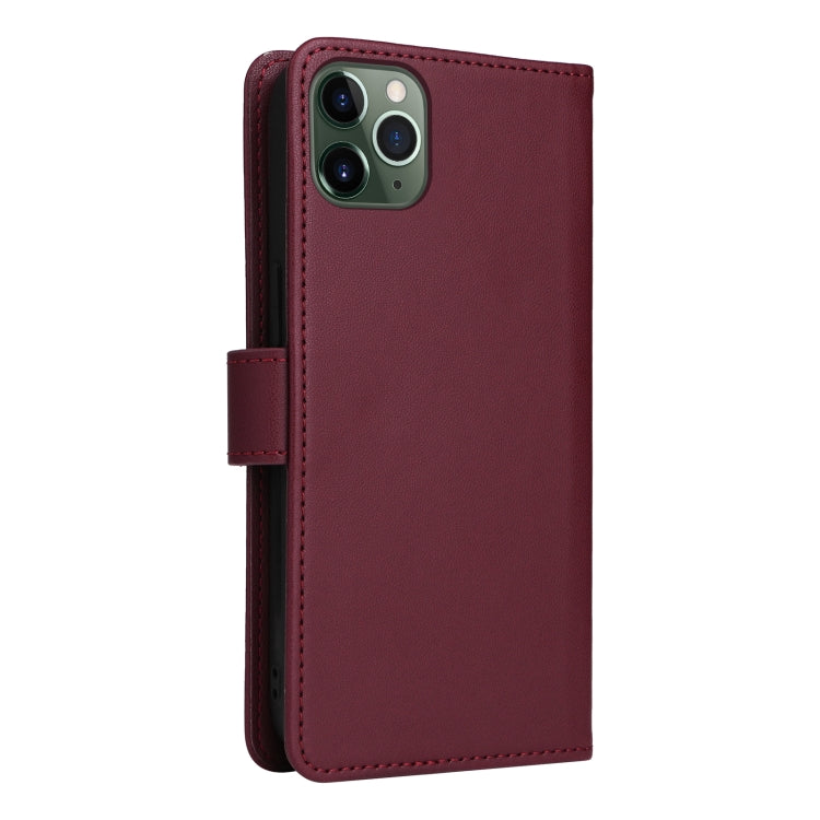 For iPhone 11 Pro Max BETOPNICE BN-005 2 in 1 Detachable Imitate Genuine Leather Phone Case(Wine Red) by BETOPNICE