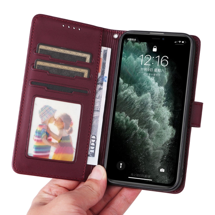 For iPhone 11 Pro Max BETOPNICE BN-005 2 in 1 Detachable Imitate Genuine Leather Phone Case(Wine Red) by BETOPNICE