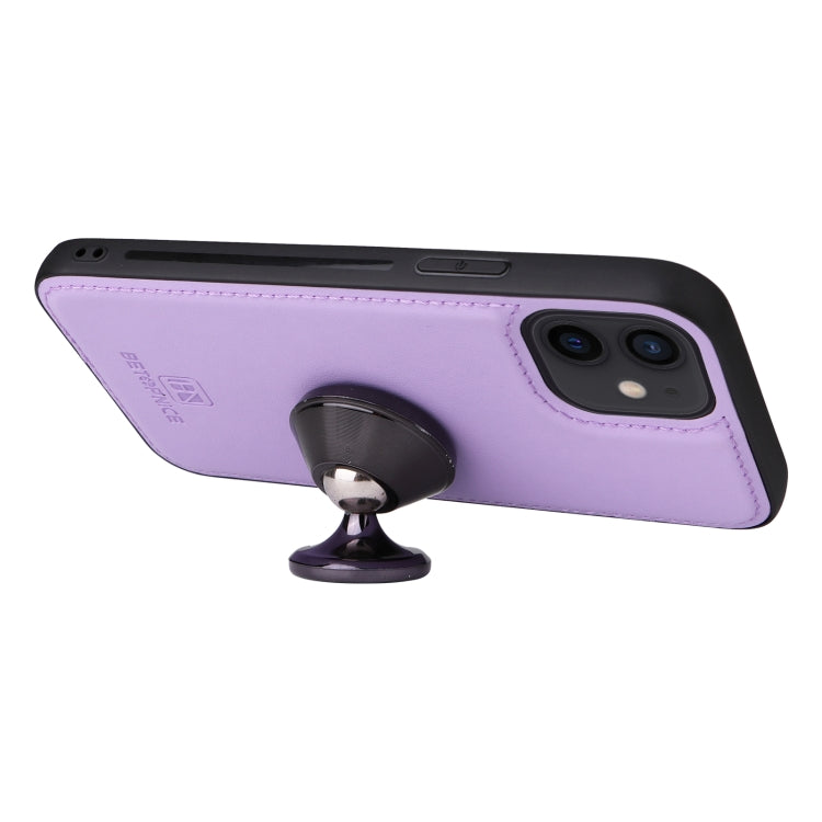 For iPhone 12 Pro / 12 BETOPNICE BN-005 2 in 1 Detachable Imitate Genuine Leather Phone Case(Light Purple) by BETOPNICE