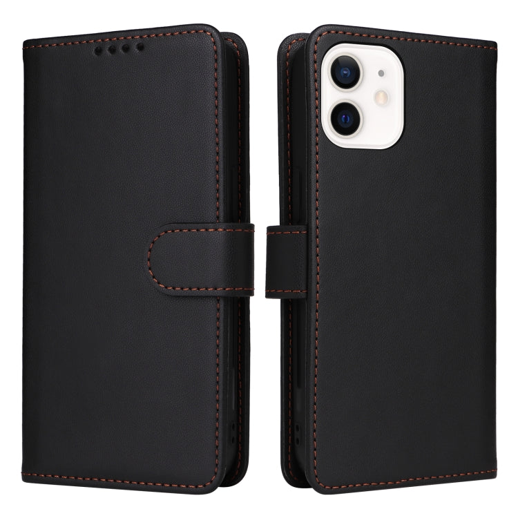 For iPhone 12 mini BETOPNICE BN-005 2 in 1 Detachable Imitate Genuine Leather Phone Case(Black) by BETOPNICE
