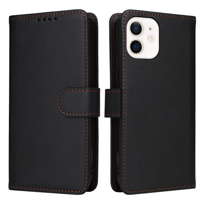 For iPhone 12 mini BETOPNICE BN-005 2 in 1 Detachable Imitate Genuine Leather Phone Case(Black) by BETOPNICE