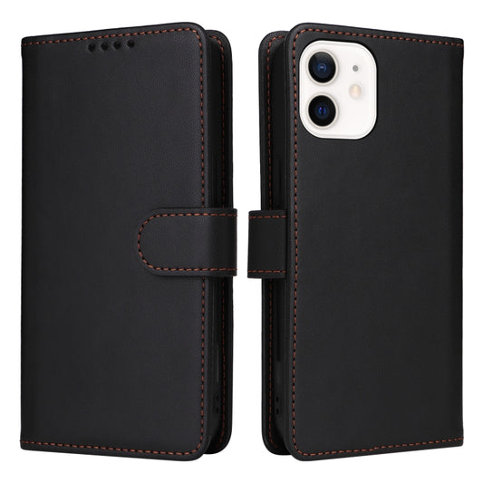For iPhone 12 mini BETOPNICE BN-005 2 in 1 Detachable Imitate Genuine Leather Phone Case(Black) by BETOPNICE