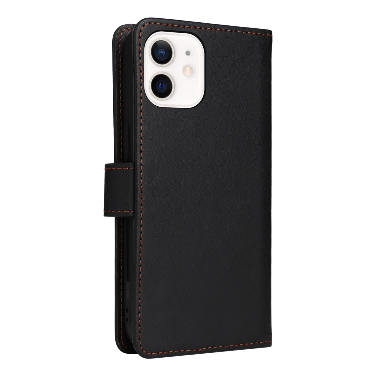 For iPhone 12 mini BETOPNICE BN-005 2 in 1 Detachable Imitate Genuine Leather Phone Case(Black) by BETOPNICE