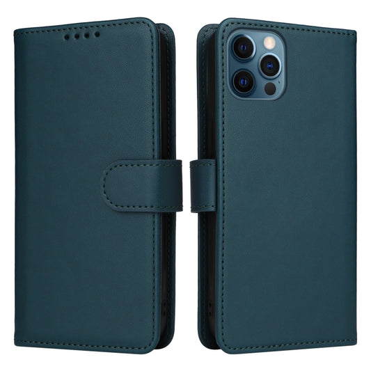 For iPhone 12 Pro Max BETOPNICE BN-005 2 in 1 Detachable Imitate Genuine Leather Phone Case(Blue) by BETOPNICE