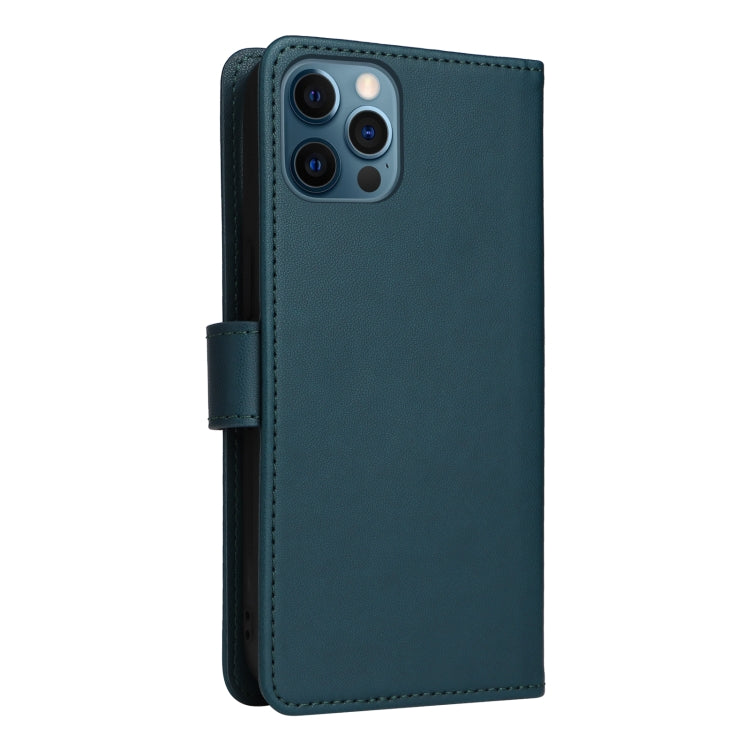 For iPhone 12 Pro Max BETOPNICE BN-005 2 in 1 Detachable Imitate Genuine Leather Phone Case(Blue) by BETOPNICE
