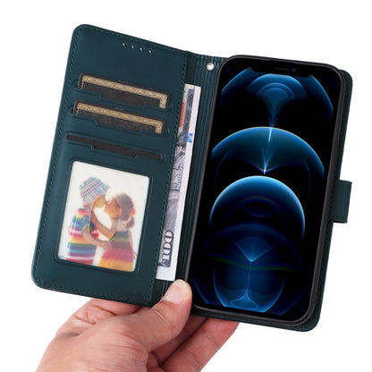 For iPhone 12 Pro Max BETOPNICE BN-005 2 in 1 Detachable Imitate Genuine Leather Phone Case(Blue) by BETOPNICE