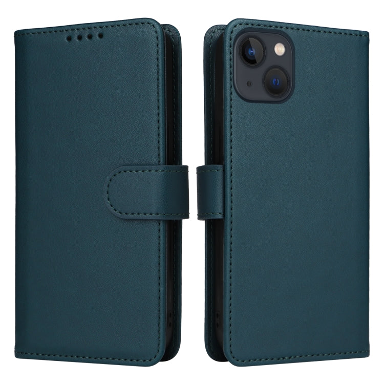 For iPhone 13 / 14 BETOPNICE BN-005 2 in 1 Detachable Imitate Genuine Leather Phone Case(Blue) by BETOPNICE