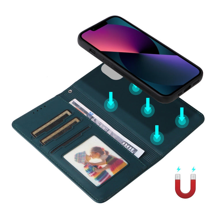 For iPhone 13 / 14 BETOPNICE BN-005 2 in 1 Detachable Imitate Genuine Leather Phone Case(Blue) by BETOPNICE