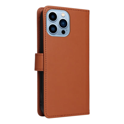 For iPhone 13 Pro Max BETOPNICE BN-005 2 in 1 Detachable Imitate Genuine Leather Phone Case(Brown) by BETOPNICE