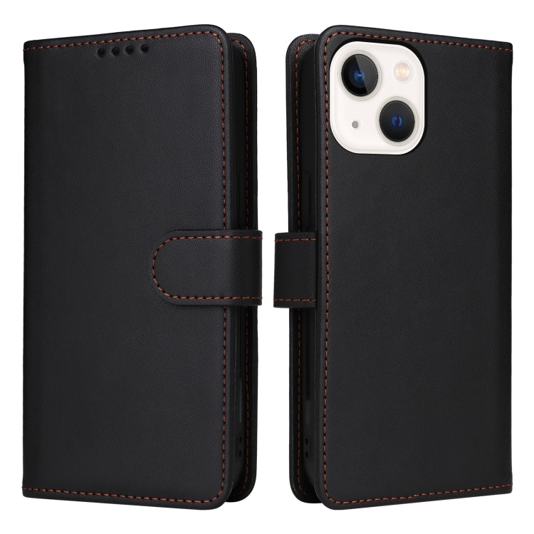 For iPhone 13 mini BETOPNICE BN-005 2 in 1 Detachable Imitate Genuine Leather Phone Case(Black) by BETOPNICE