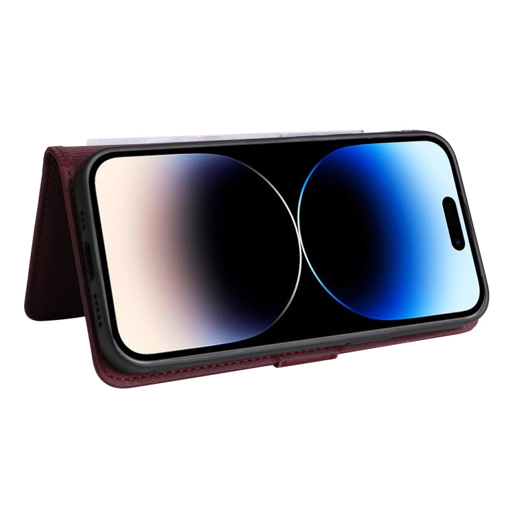 For iPhone 14 Pro BETOPNICE BN-005 2 in 1 Detachable Imitate Genuine Leather Phone Case(Wine Red) by BETOPNICE