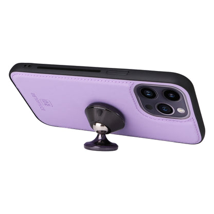 For iPhone 14 Pro Max BETOPNICE BN-005 2 in 1 Detachable Imitate Genuine Leather Phone Case(Light Purple) by BETOPNICE