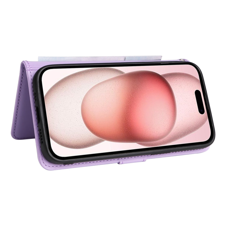 For iPhone 15 BETOPNICE BN-005 2 in 1 Detachable Imitate Genuine Leather Phone Case(Light Purple) by BETOPNICE