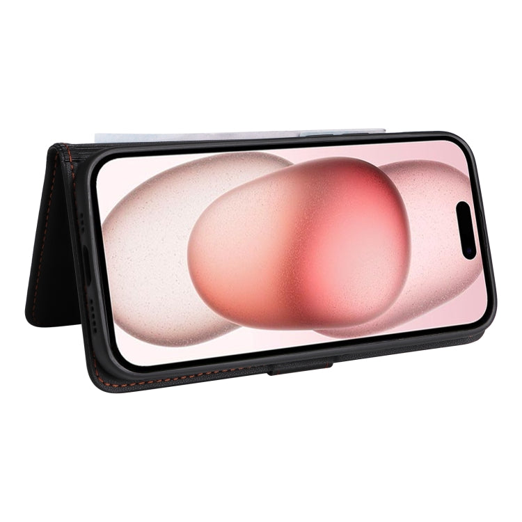 For iPhone 15 BETOPNICE BN-005 2 in 1 Detachable Imitate Genuine Leather Phone Case(Black) by BETOPNICE