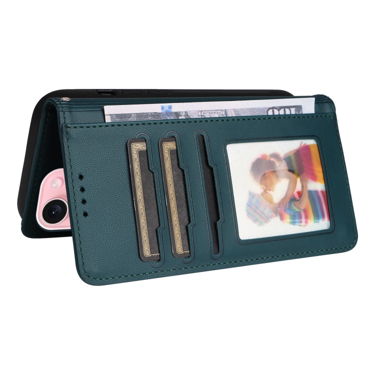For iPhone 15 BETOPNICE BN-005 2 in 1 Detachable Imitate Genuine Leather Phone Case(Blue) by BETOPNICE