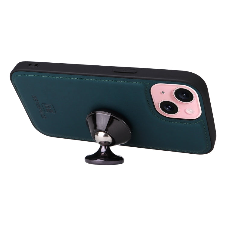 For iPhone 15 BETOPNICE BN-005 2 in 1 Detachable Imitate Genuine Leather Phone Case(Blue) by BETOPNICE