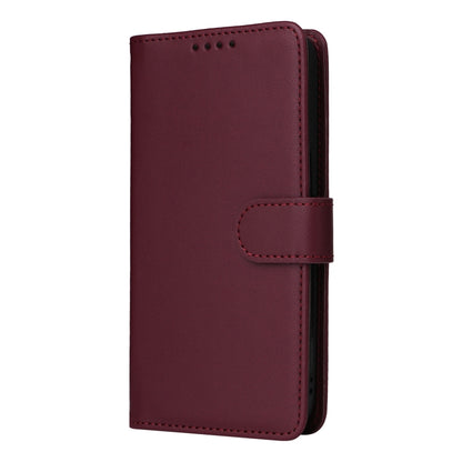 For iPhone 15 BETOPNICE BN-005 2 in 1 Detachable Imitate Genuine Leather Phone Case(Wine Red) by BETOPNICE