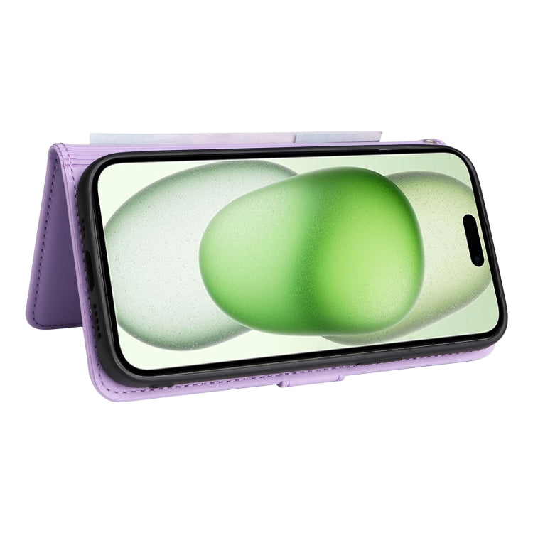 For iPhone 15 Plus BETOPNICE BN-005 2 in 1 Detachable Imitate Genuine Leather Phone Case(Light Purple) by BETOPNICE