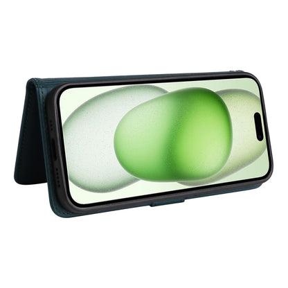 For iPhone 15 Plus BETOPNICE BN-005 2 in 1 Detachable Imitate Genuine Leather Phone Case(Blue) by BETOPNICE