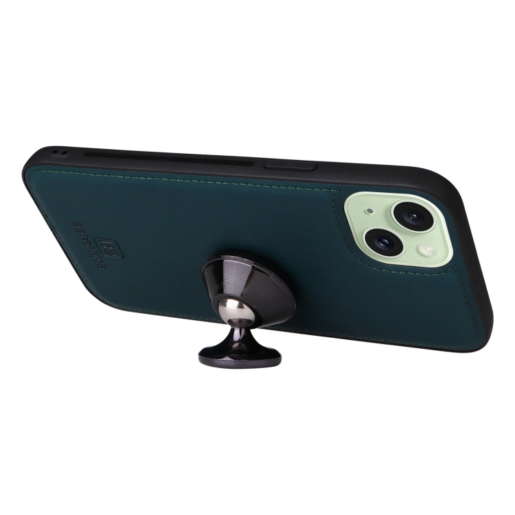 For iPhone 15 Plus BETOPNICE BN-005 2 in 1 Detachable Imitate Genuine Leather Phone Case(Blue) by BETOPNICE