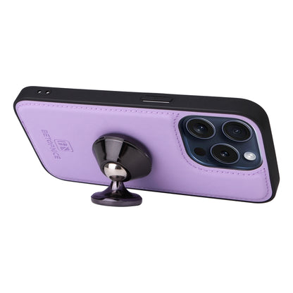 For iPhone 15 Pro BETOPNICE BN-005 2 in 1 Detachable Imitate Genuine Leather Phone Case(Light Purple) by BETOPNICE