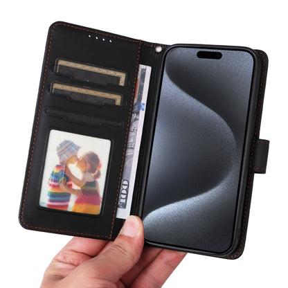 For iPhone 15 Pro BETOPNICE BN-005 2 in 1 Detachable Imitate Genuine Leather Phone Case(Black) by BETOPNICE