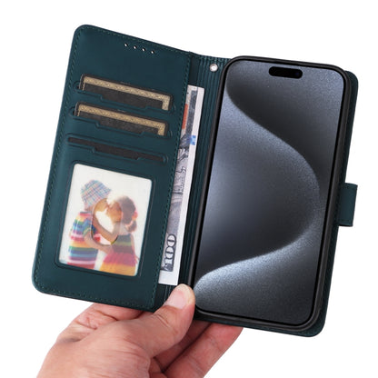 For iPhone 15 Pro BETOPNICE BN-005 2 in 1 Detachable Imitate Genuine Leather Phone Case(Blue) by BETOPNICE