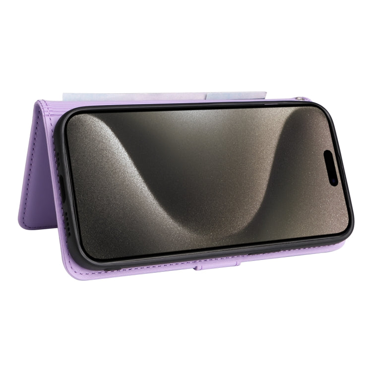 For iPhone 15 Pro Max BETOPNICE BN-005 2 in 1 Detachable Imitate Genuine Leather Phone Case(Light Purple) by BETOPNICE
