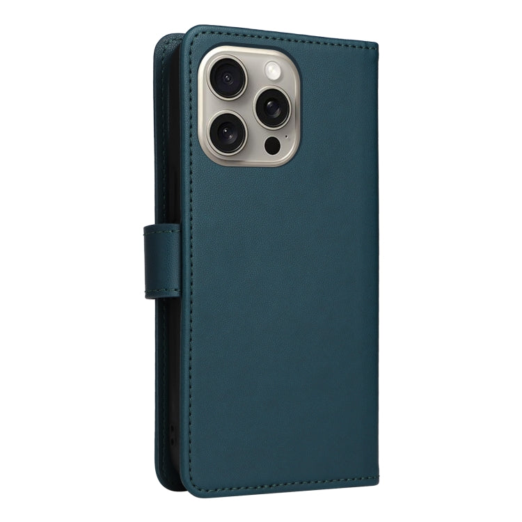 For iPhone 15 Pro Max BETOPNICE BN-005 2 in 1 Detachable Imitate Genuine Leather Phone Case(Blue) by BETOPNICE