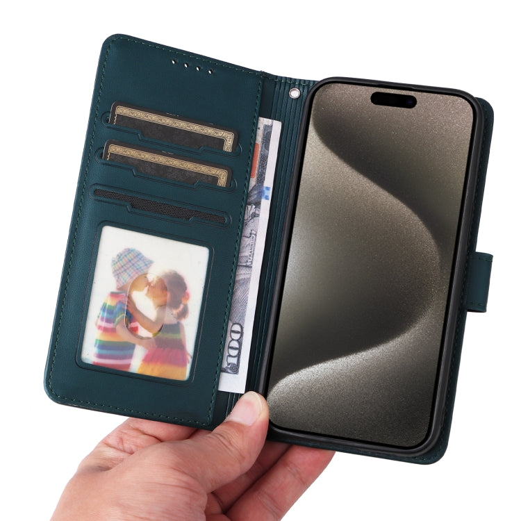 For iPhone 15 Pro Max BETOPNICE BN-005 2 in 1 Detachable Imitate Genuine Leather Phone Case(Blue) by BETOPNICE