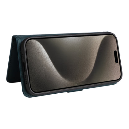 For iPhone 15 Pro Max BETOPNICE BN-005 2 in 1 Detachable Imitate Genuine Leather Phone Case(Blue) by BETOPNICE