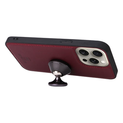For iPhone 15 Pro Max BETOPNICE BN-005 2 in 1 Detachable Imitate Genuine Leather Phone Case(Wine Red) by BETOPNICE