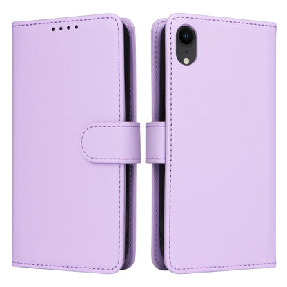 For iPhone XR BETOPNICE BN-005 2 in 1 Detachable Imitate Genuine Leather Phone Case(Light Purple) by BETOPNICE