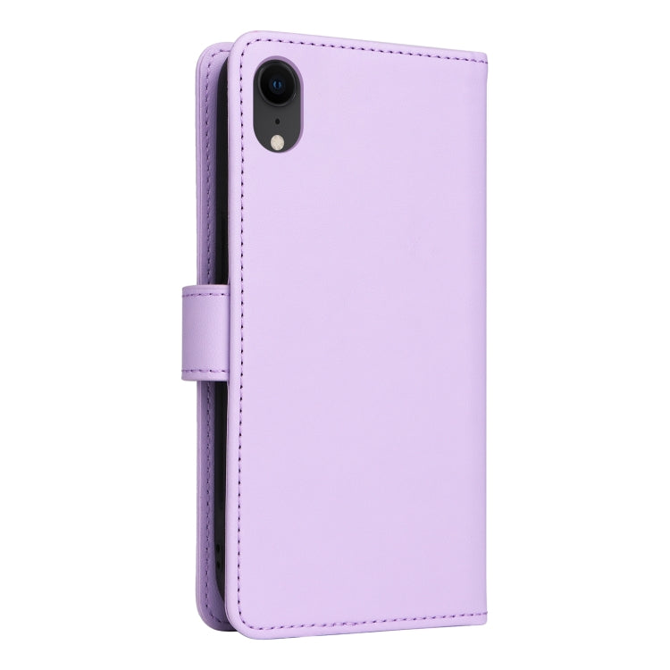 For iPhone XR BETOPNICE BN-005 2 in 1 Detachable Imitate Genuine Leather Phone Case(Light Purple) by BETOPNICE