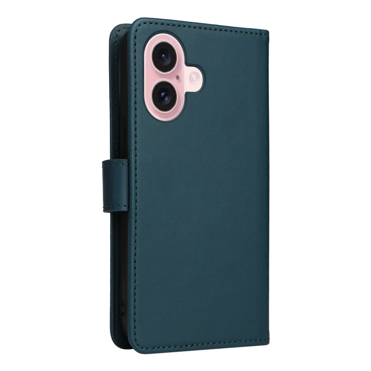 For iPhone 16 Plus BETOPNICE BN-005 2 in 1 Detachable Imitate Genuine Leather Phone Case(Blue) by BETOPNICE