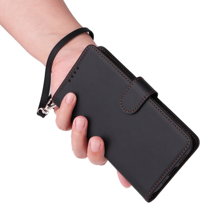 For iPhone 16 Pro BETOPNICE BN-005 2 in 1 Detachable Imitate Genuine Leather Phone Case(Black) by BETOPNICE