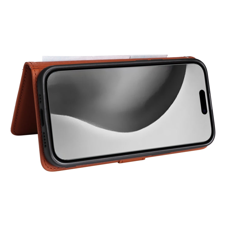 For iPhone 16 Pro Max BETOPNICE BN-005 2 in 1 Detachable Imitate Genuine Leather Phone Case(Brown) by BETOPNICE