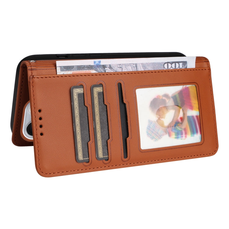 For iPhone 16 Pro Max BETOPNICE BN-005 2 in 1 Detachable Imitate Genuine Leather Phone Case(Brown) by BETOPNICE