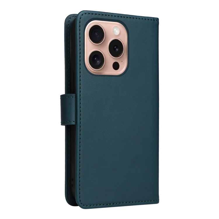 For iPhone 16 Pro Max BETOPNICE BN-005 2 in 1 Detachable Imitate Genuine Leather Phone Case(Blue) by BETOPNICE