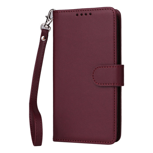 For iPhone 16 Pro Max BETOPNICE BN-005 2 in 1 Detachable Imitate Genuine Leather Phone Case(Wine Red) by BETOPNICE