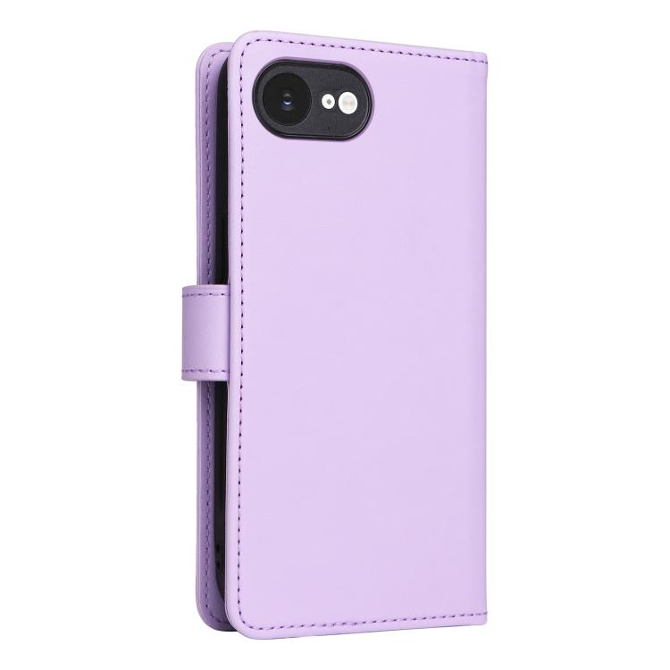 For iPhone 16e BETOPNICE BN-005 2 in 1 Detachable Imitate Genuine Leather Phone Case(Light Purple) by BETOPNICE