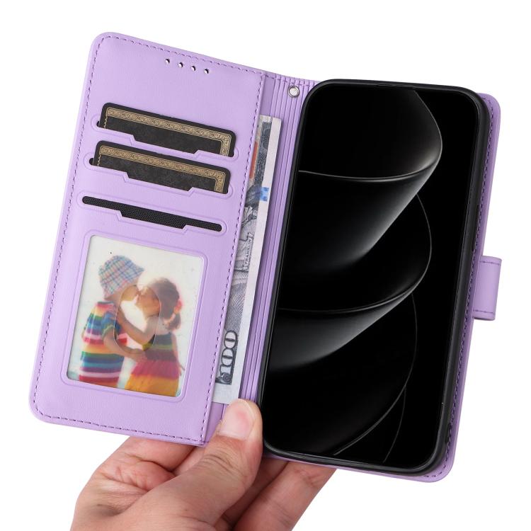 For iPhone 17 Pro Max BETOPNICE BN-005 2 in 1 Detachable Imitate Genuine Leather Phone Case(Light Purple) by BETOPNICE