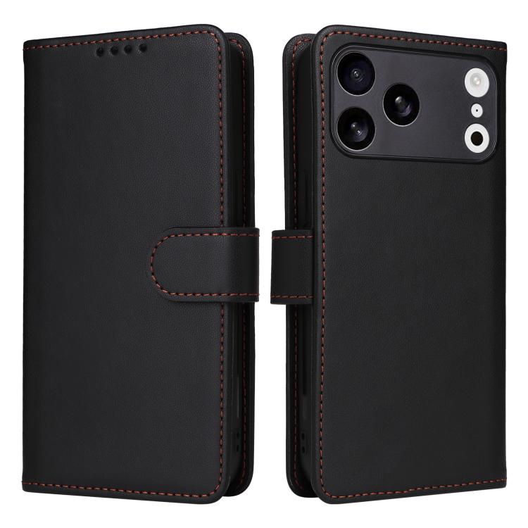 For iPhone 17 Pro Max BETOPNICE BN-005 2 in 1 Detachable Imitate Genuine Leather Phone Case(Black) by BETOPNICE