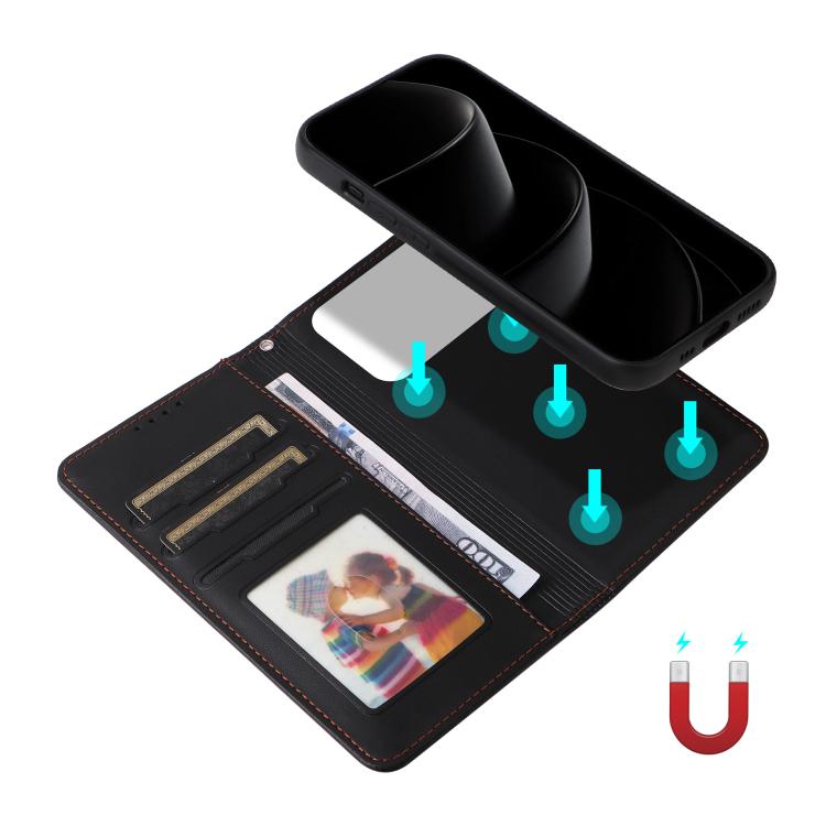 For iPhone 17 Pro Max BETOPNICE BN-005 2 in 1 Detachable Imitate Genuine Leather Phone Case(Black) by BETOPNICE